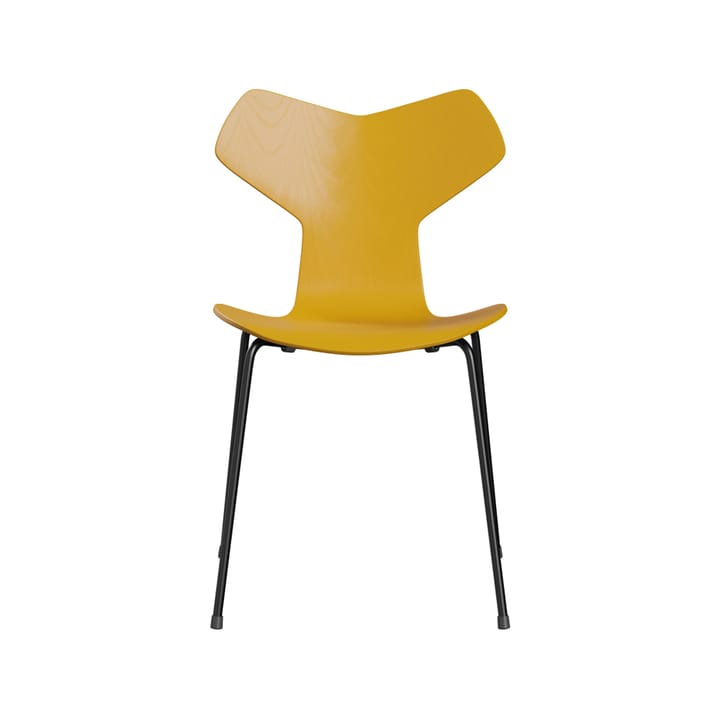 Grand Prix 3130 stol - True yellow-målad ask-svart stativ - Fritz Hansen
